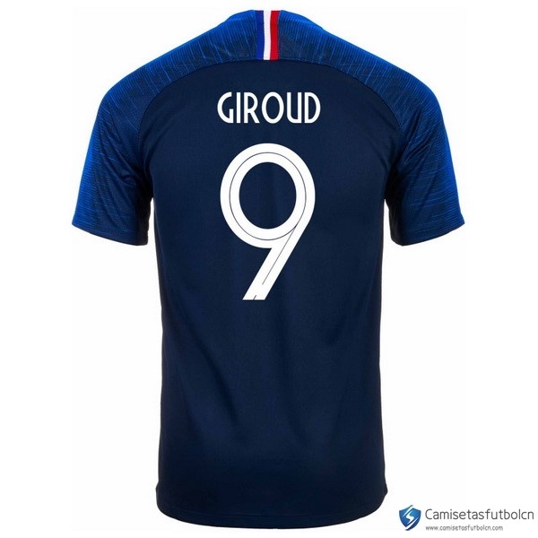 Camiseta Seleccion Francia Primera equipo Giroud 2018 Azul